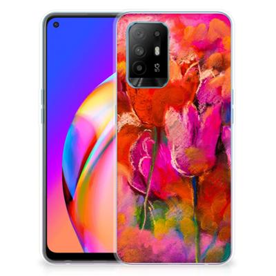 Hoesje maken OPPO A94 5G | Reno5 Z Tulips Hoesje maken OPPO A94 5G | Reno5 Z Tulips