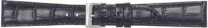 Horlogeband Poletto 454.11.18 Leder Blauw 18mm