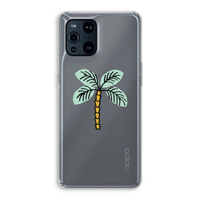 Palmboom: Oppo Find X3 Pro Transparant Hoesje
