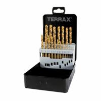 Borenset TERRAX Doosje DIN 338 25 Onderdelen (25 Stuks)