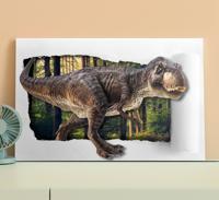 Canvas schilderij dinosaurussen 3d dinosaurus