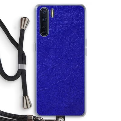 Majorelle Blue: Oppo A91 Transparant Hoesje met koord