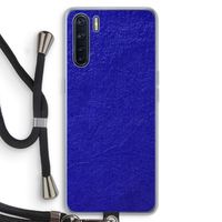 Majorelle Blue: Oppo A91 Transparant Hoesje met koord