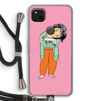 Visknuffel: Pixel 4a Transparant Hoesje met koord