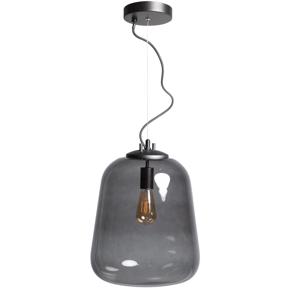 Hanglamp Benn zwart gun metal glas 33cm