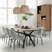 DTP Home Eettafel 'Metropole' Teakhout, 250 x 95cm