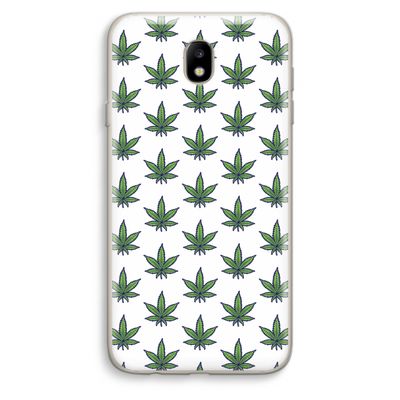 Weed: Samsung Galaxy J7 (2017) Transparant Hoesje