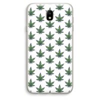 Weed: Samsung Galaxy J7 (2017) Transparant Hoesje
