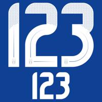 24-25 Italy Home Adult Player Number Set (250mm/104mm) - thumbnail