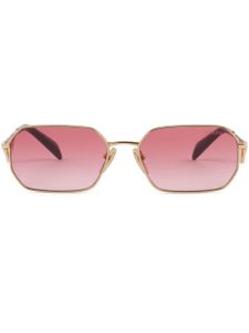 Prada Eyewear lunettes de soleil rectangulaires à logo triangle - Rose