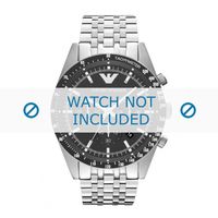 Horlogeband Armani AR5983 / AR5988 Staal 23mm - thumbnail