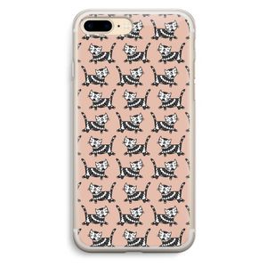 Zwarte poes: iPhone 7 Plus Transparant Hoesje
