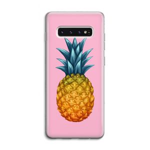 Grote ananas: Samsung Galaxy S10 4G Transparant Hoesje