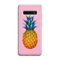 Grote ananas: Samsung Galaxy S10 4G Transparant Hoesje