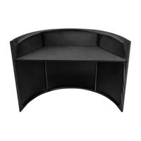 Omnitronic Gebogen mobiele DJ booth met tas zwart