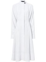 Proenza Schouler Crushed Matte Satin Dress - Blanc