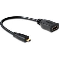 DeLOCK 65391 HDMI kabel 0,23 m HDMI Type A (Standaard) HDMI Type D (Micro) Zwart - thumbnail