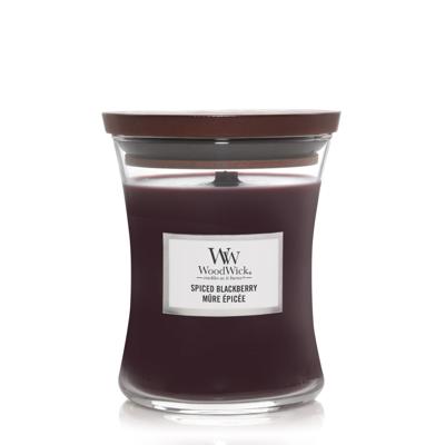 Woodwick spiced blackberry medium candle