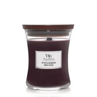 Woodwick spiced blackberry medium candle - thumbnail