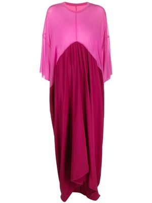 Rick Owens robe à ourlet asymétrique - Rose