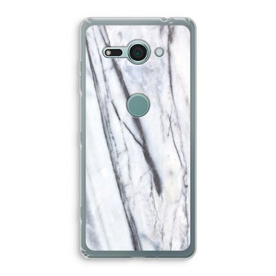 Gestreepte marmer: Sony Xperia XZ2 Compact Transparant Hoesje