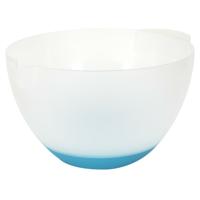 Lily Cook Beslagkom/mengkom - 3 liter - kunststof - transparant/blauw - schenktuit Lily Cook Beslagkom/mengkom - 3 liter - kunststof - transparant/blauw - schenktuit