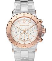 Horlogeband Michael Kors MK5444 Kunststof/Plastic Transparant 26mm
