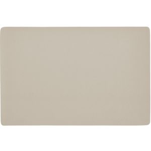 1x placemats lederlook - 45 x 30 cm - creme