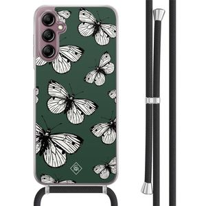 Samsung Galaxy A14 hoesje met koord - Vlinders