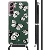 Samsung Galaxy A14 hoesje met koord - Vlinders