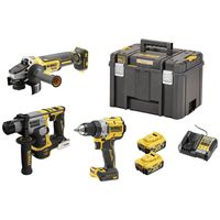 DEWALT DCK355P2T-QW Accu-schroefboormachine, Accu-boorhamer, Haakse accuslijper 18 V 5 Ah Li-ion Incl. accu, Incl. 2 accus, Incl. lader