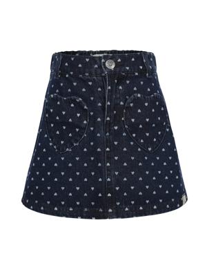 LOOXS Little winter denim rok meisjes - blauw - hart