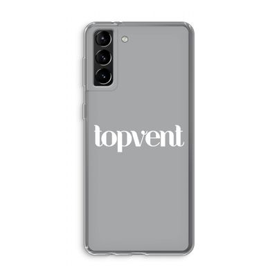 Topvent Grijs Wit: Samsung Galaxy S21 Plus Transparant Hoesje