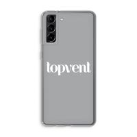 Topvent Grijs Wit: Samsung Galaxy S21 Plus Transparant Hoesje
