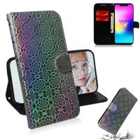 Voor LG W10 effen kleur kleurrijke magnetische Buckle horizontale Flip PU lederen draagtas met houder & kaartsleuven & portemonnee & Lanyard (zilver)