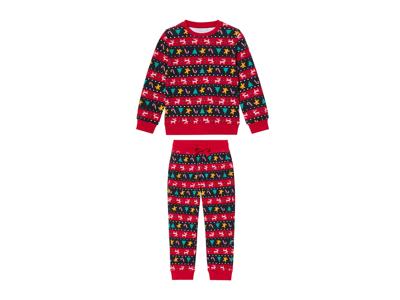 lupilu Baby kerstjoggingpak 2-delig (98/104, Rood)