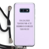 Tequila: Samsung Galaxy S10e Transparant Hoesje met koord