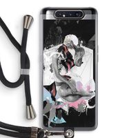 Camouflage de sommeil: Samsung Galaxy A80 Transparant Hoesje met koord