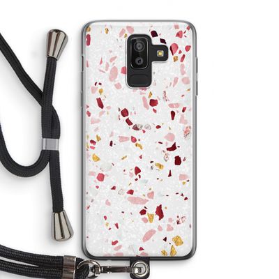 Terrazzo N°9: Samsung Galaxy J8 (2018) Transparant Hoesje met koord