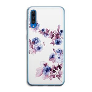 Waterverf bloemen: Samsung Galaxy A50 Transparant Hoesje