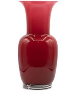 Venini vase bicolore en verre - Rouge - thumbnail