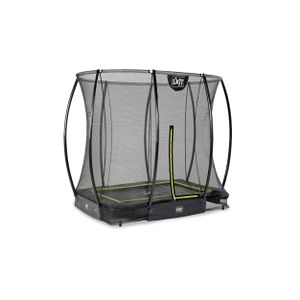 EXIT Silhouette inground trampoline 153x214cm met veiligheidsnet - zwart