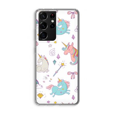 Fantasiewereld: Samsung Galaxy S21 Ultra Transparant Hoesje