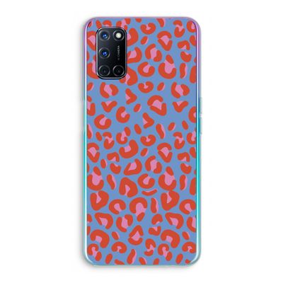Leopard blue: Oppo A72 Transparant Hoesje
