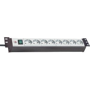 Brennenstuhl Premium-Line 19" for switch cabinets 8x stekkerdoos 1156057018, 19"-Rack, voor 8 stekkers