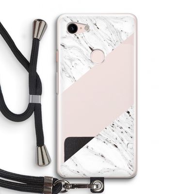 Biggest stripe: Pixel 3 Transparant Hoesje met koord