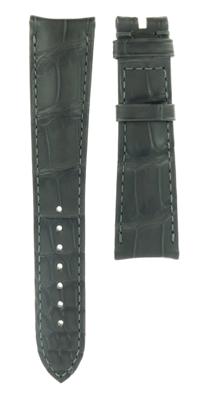 Horlogeband Omega 43513402206001 / TRESOR Krokodillenleer Grijs 20mm
