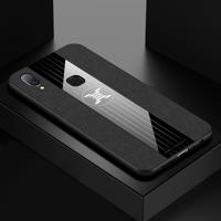 Voor vivo V11i/Z3i XINLI stiksels doek textuur schokbestendig TPU beschermhoes (zwart)