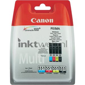 Canon 6509B009 inktcartridge 4 stuk(s) Origineel Normaal rendement Zwart, Cyaan, Magenta, Geel
