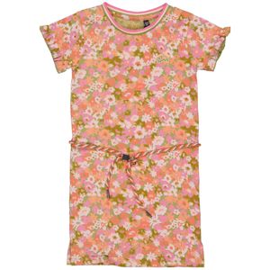 Quapi Meisjes jurk - Babette - AOP roze bloemen